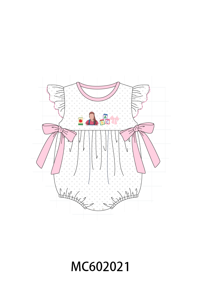 PO81 Ms rachel back to school embroidery ruffle gingham collection - closing 2/16 - ETA July