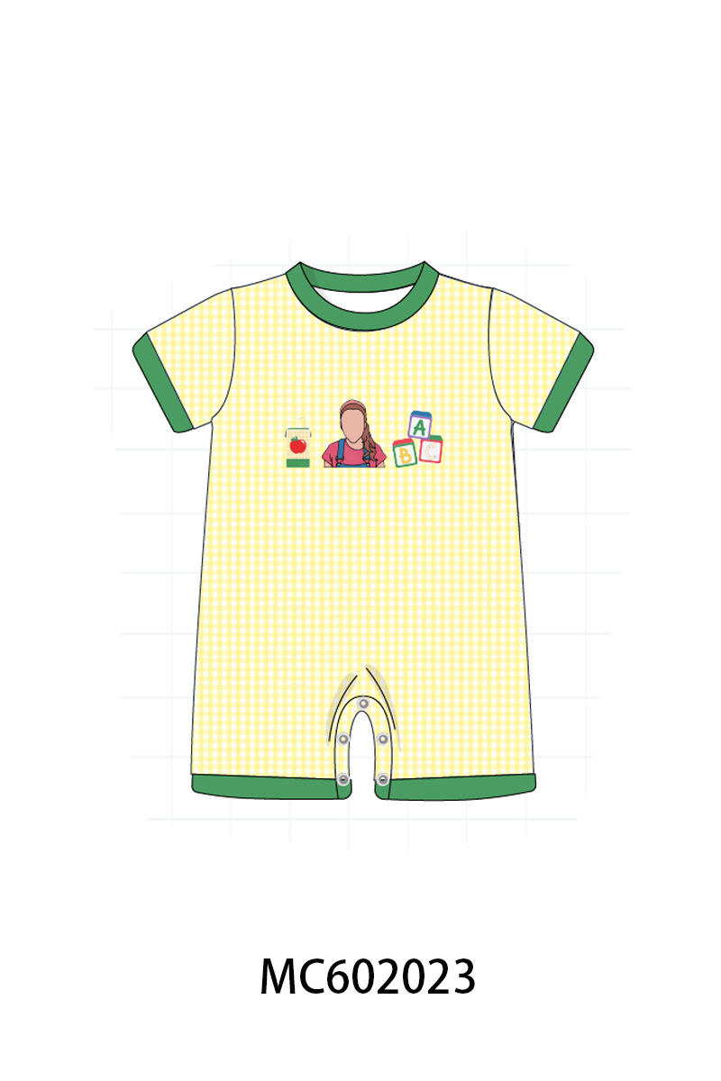 PO81 Ms rachel back to school embroidery ruffle gingham collection - closing 2/16 - ETA July