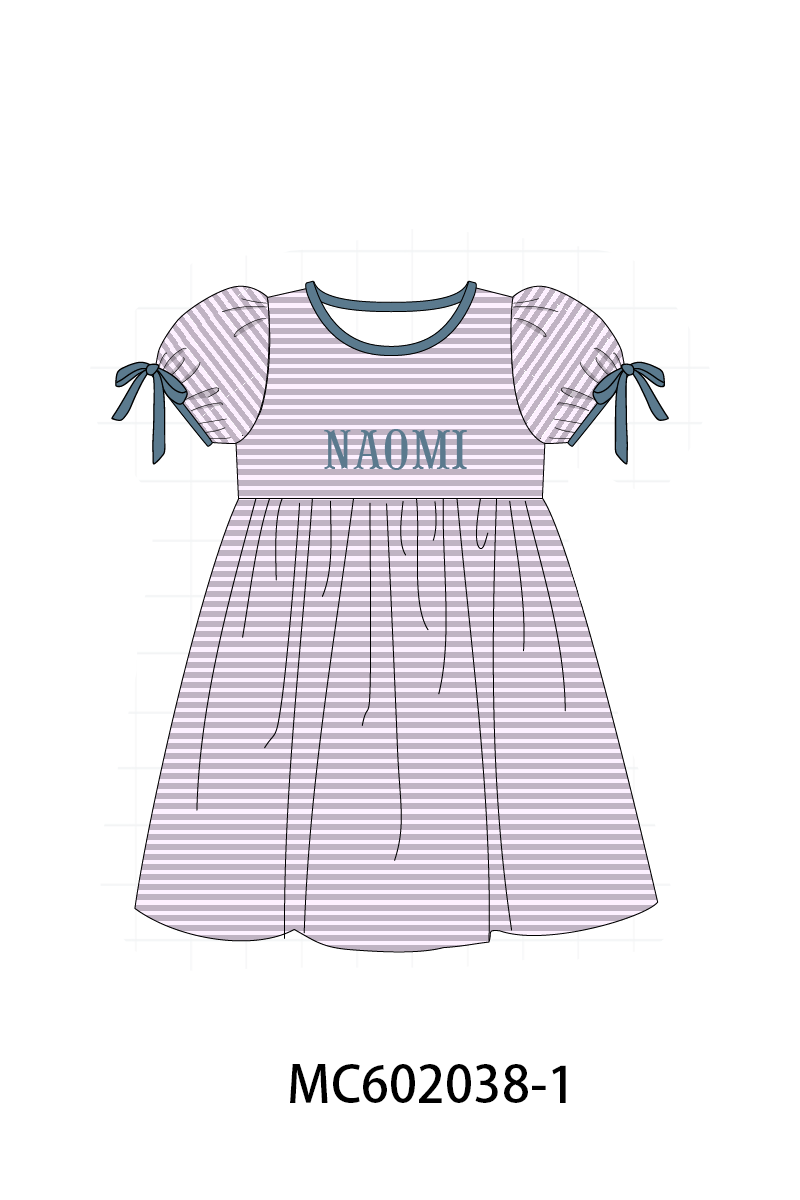 PO81 Blue stripe monogram embroidery collection 1 - closing 2/16 - ETA July