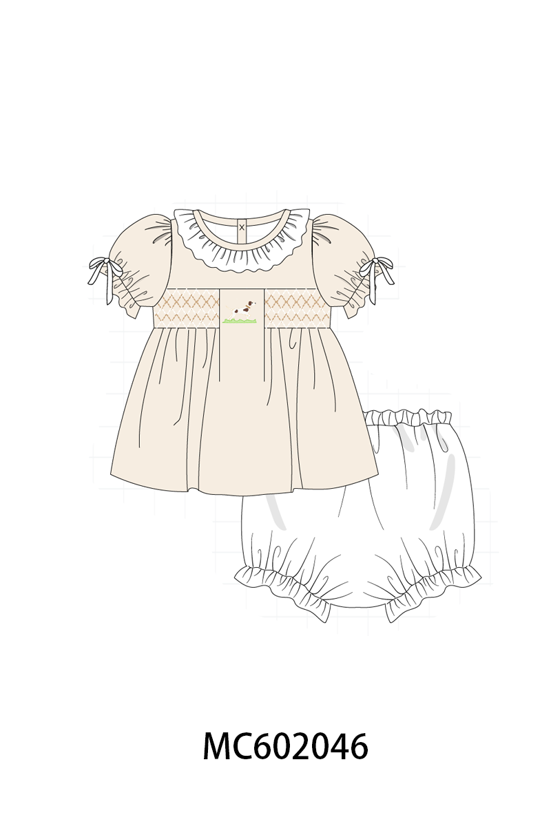 PO81 Blue puppy embroidery smocked collection - closing 2/16 - ETA July
