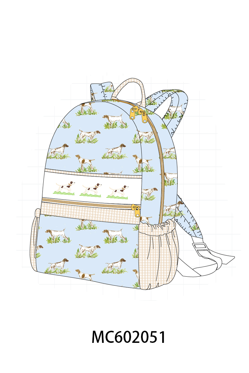 PO81 Blue puppy embroidery smocked collection - closing 2/16 - ETA July