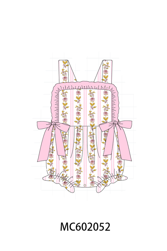 PO81 Pink garden print ruffle collection - closing 2/16 - ETA July