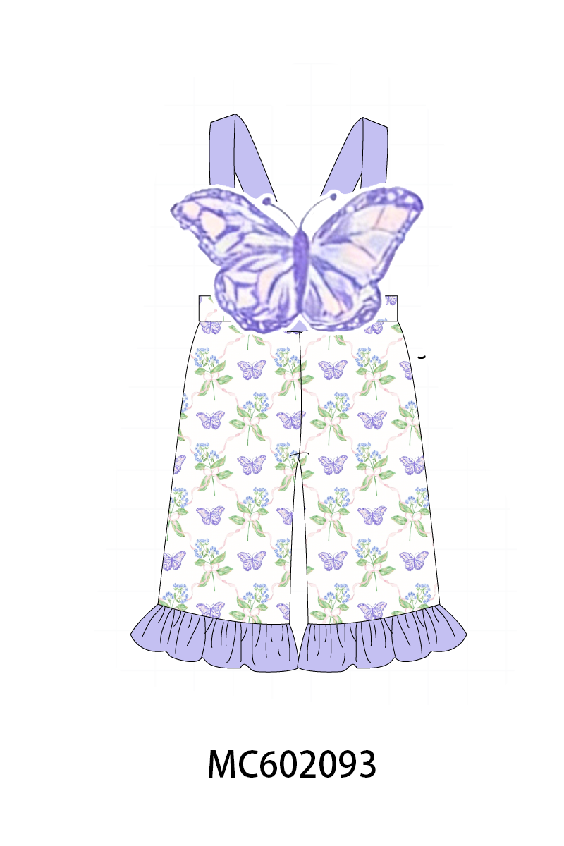 PO81 Purple floral butterfly applique collection - closing 2/16 - ETA July