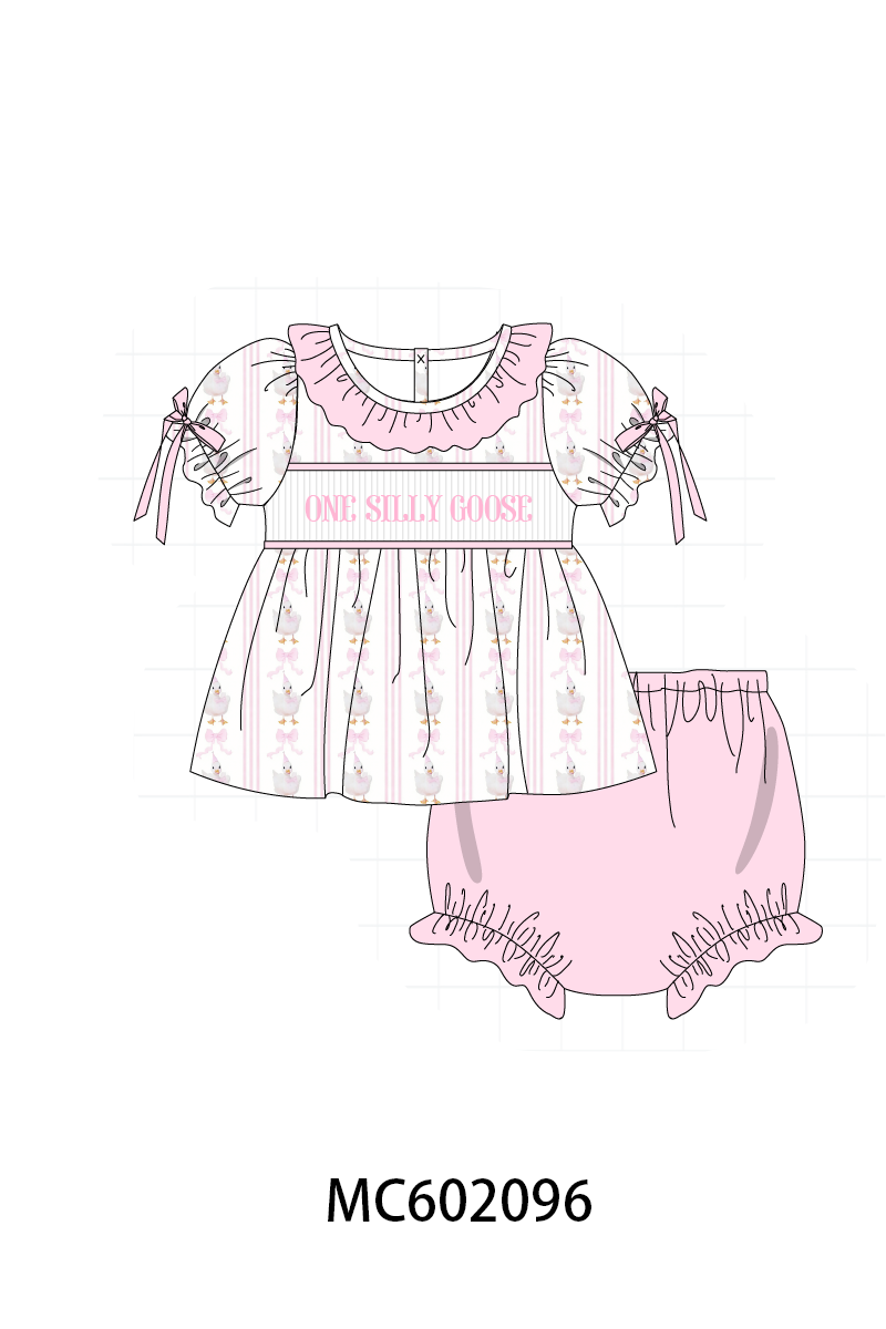 PO81 Pink&blue one silly goose embroidery collection - closing 2/16 - ETA July