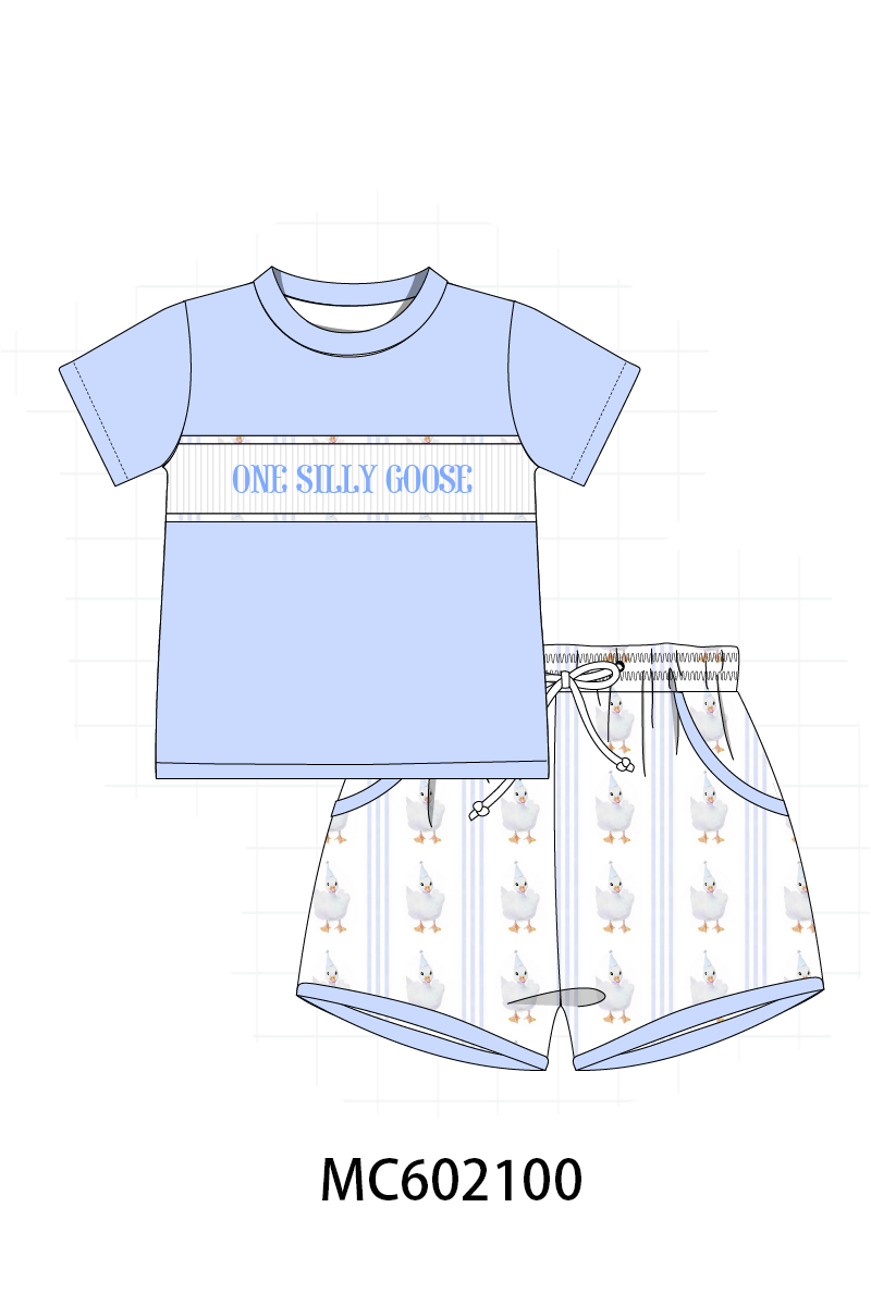 PO81 Pink&blue one silly goose embroidery collection - closing 2/16 - ETA July