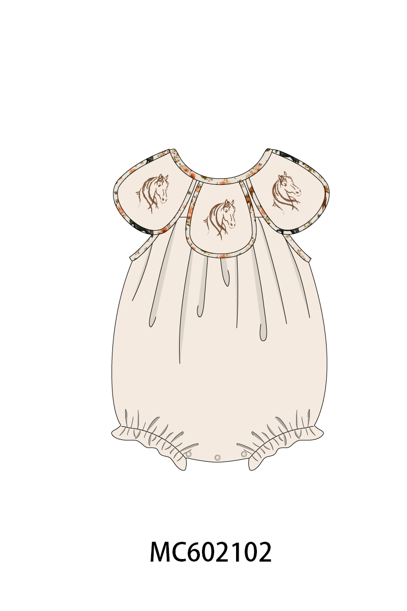PO81 Pink horse embroidery collection - closing 2/16 - ETA July