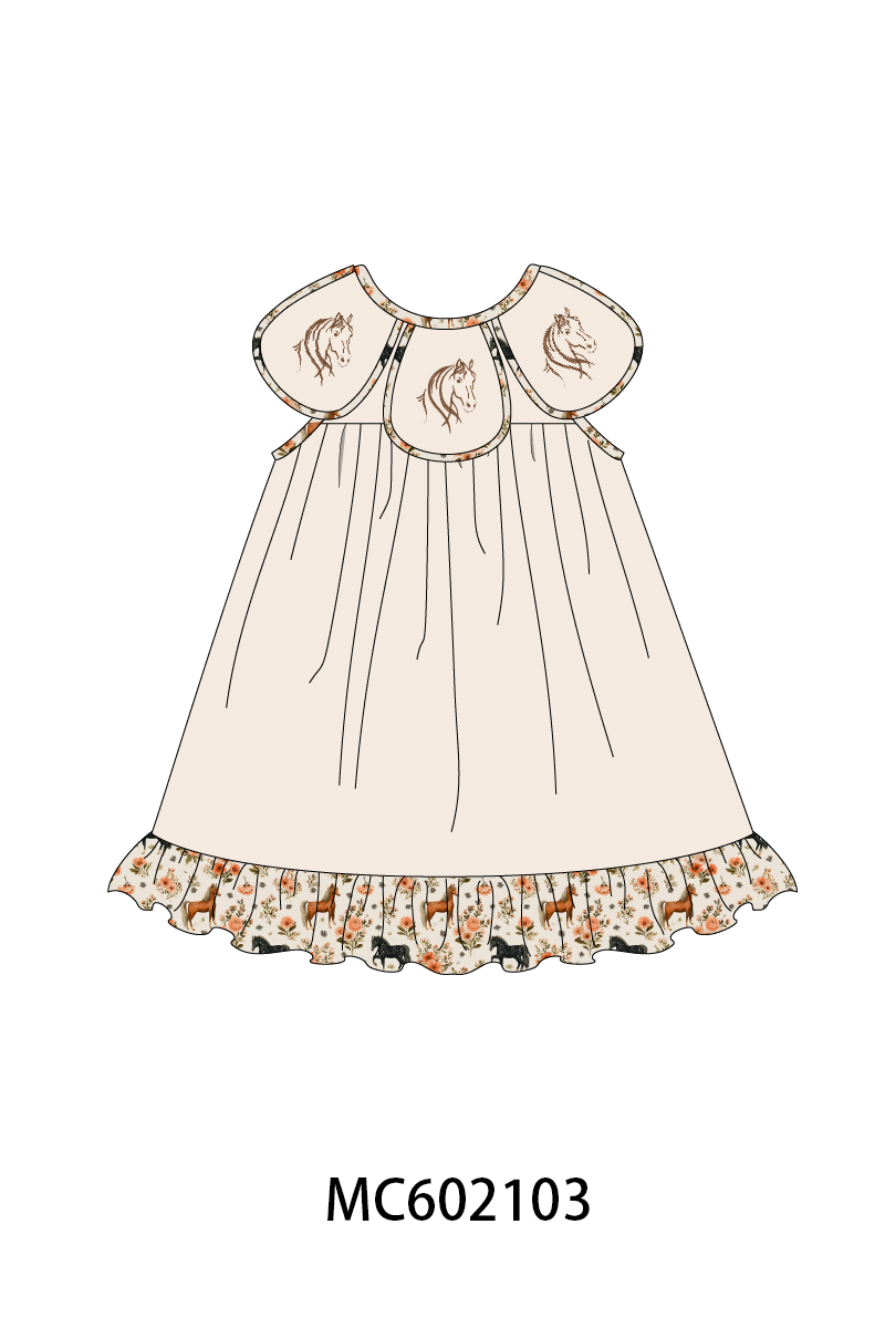 PO81 Pink horse embroidery collection - closing 2/16 - ETA July
