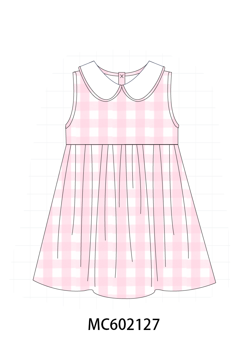 PO81 Pink&blue cotton peter pan collar gingham collection - closing 2/16 - ETA July