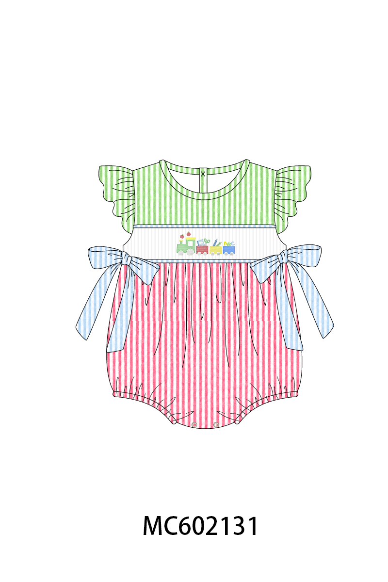 PO81 Multicolored train of scholl smocked seersucker collection - closing 2/16 - ETA July