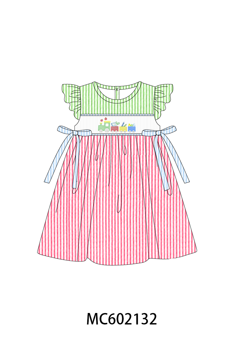 PO81 Multicolored train of scholl smocked seersucker collection - closing 2/16 - ETA July