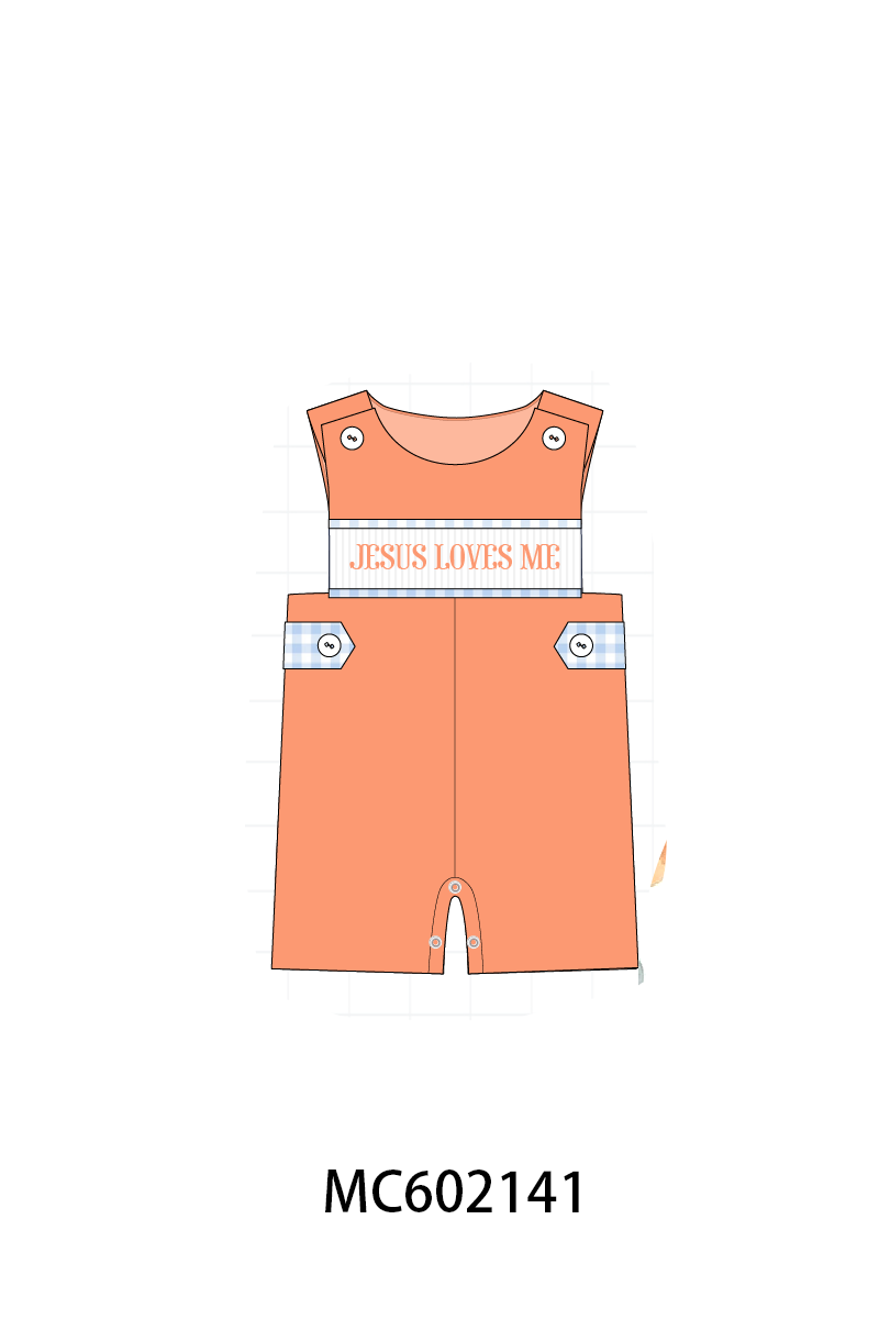 PO81 Coral floral jesus loves me smocked collection - closing 2/16 - ETA July
