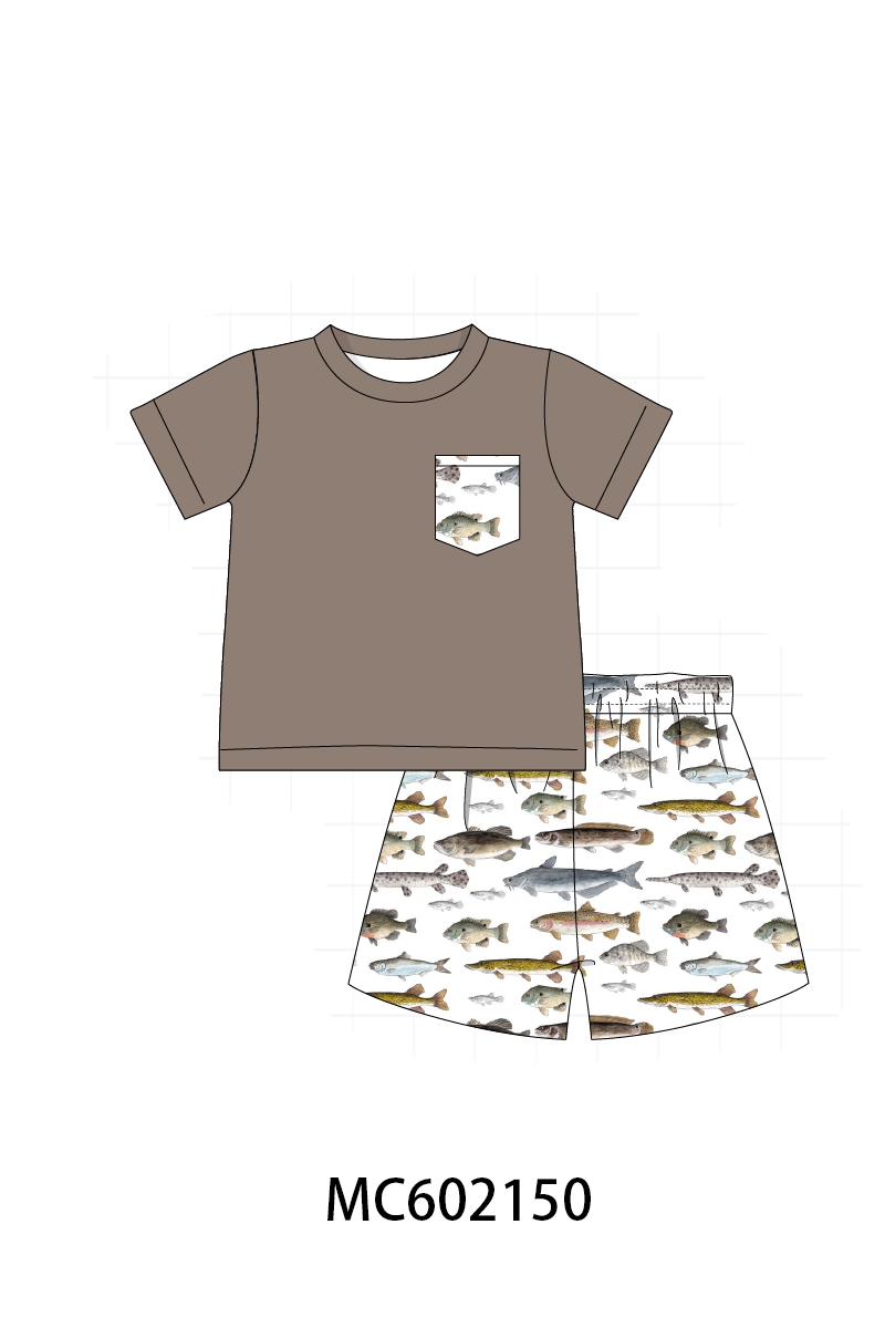 PO81 Fishes print smocked collection - closing 2/16 - ETA July