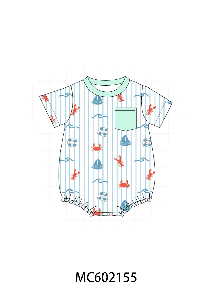 PO81 Green&blue sailboat lobster swimsuit collection - closing 2/16 - ETA July