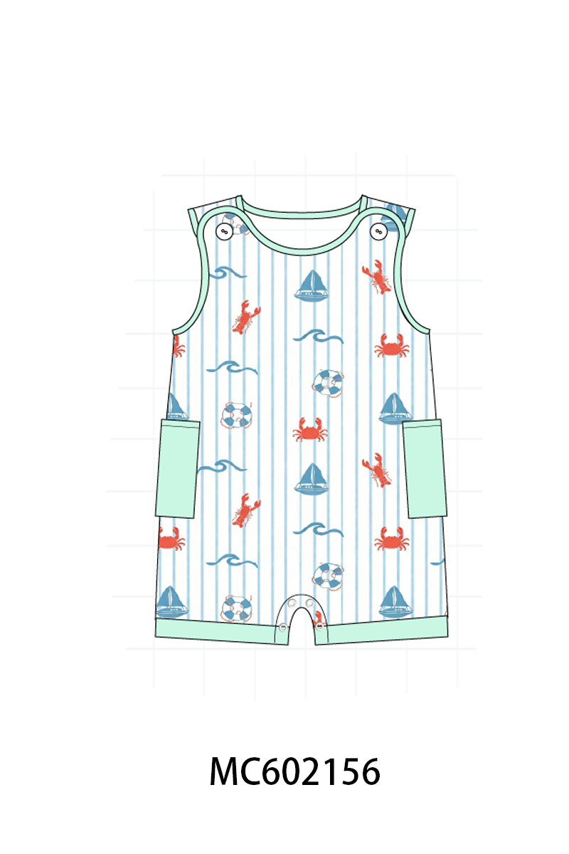 PO81 Green&blue sailboat lobster swimsuit collection - closing 2/16 - ETA July