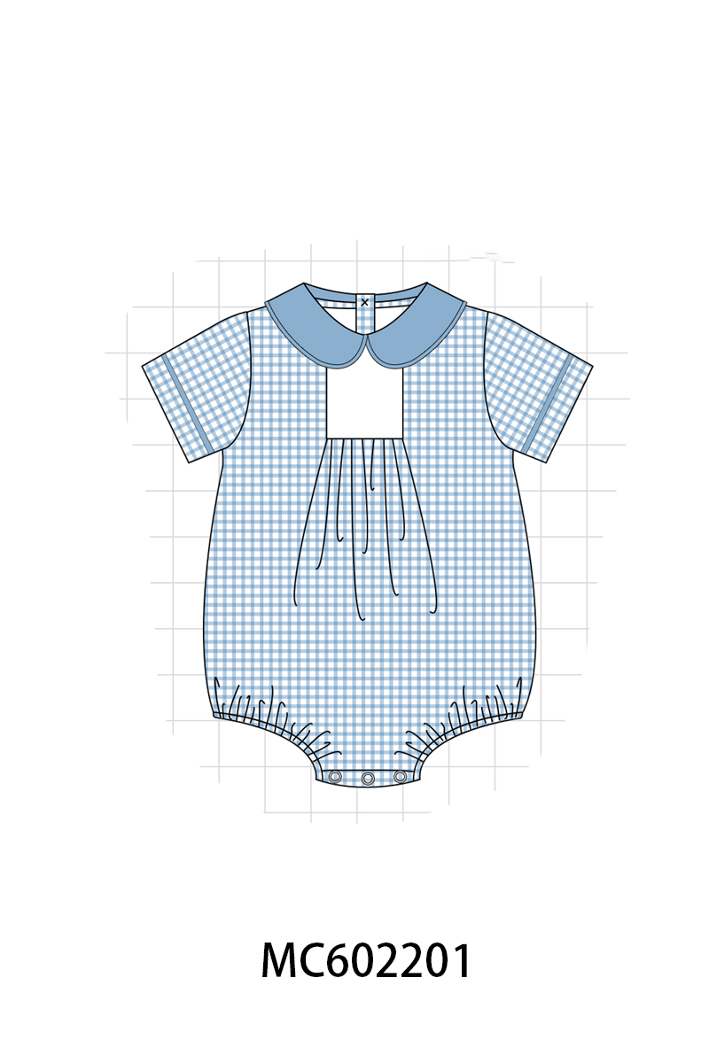 PO81 Blue floral smocked bow collection - closing 2/16 - ETA July