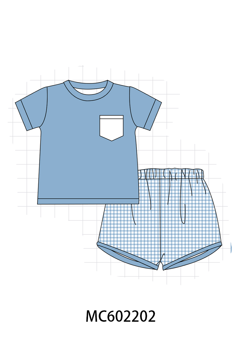 PO81 Blue floral smocked bow collection - closing 2/16 - ETA July