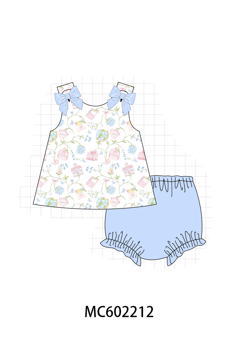 PO81 Blue hydrangea floral ruffle collection - closing 2/16 - ETA July