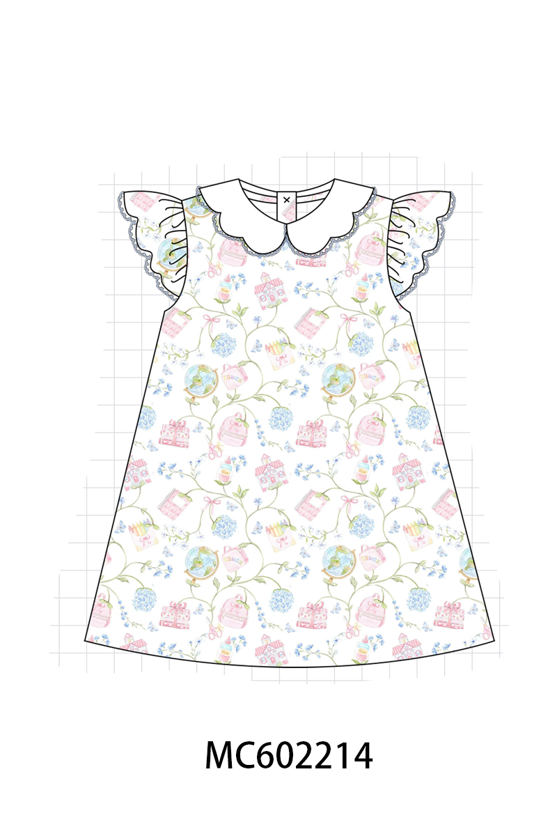 PO81 Blue hydrangea floral ruffle collection - closing 2/16 - ETA July