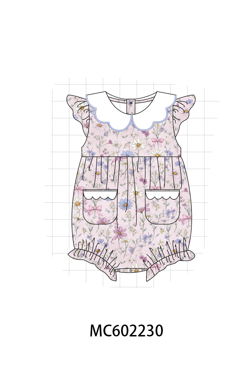 PO81 Purple garden floral print ruffle collection - closing 2/16 - ETA July