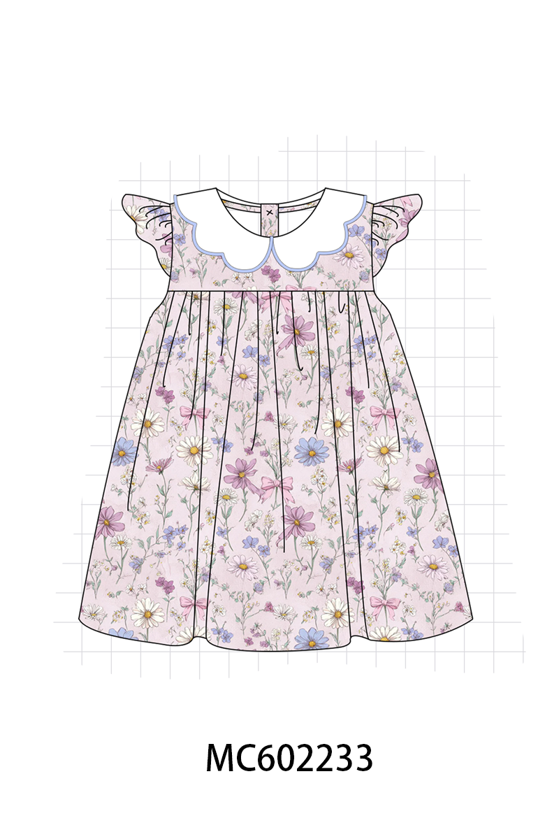 PO81 Purple garden floral print ruffle collection - closing 2/16 - ETA July