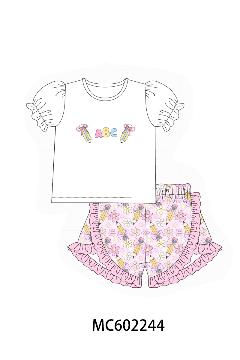 PO81 Back to school ABC pencil embroidery collection - closing 2/16 - ETA July
