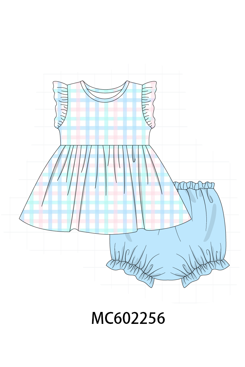 PO81 Mint plaid ruffle collection - closing 2/16 - ETA July
