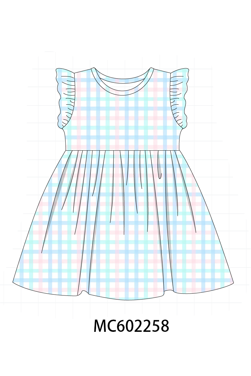 PO81 Mint plaid ruffle collection - closing 2/16 - ETA July