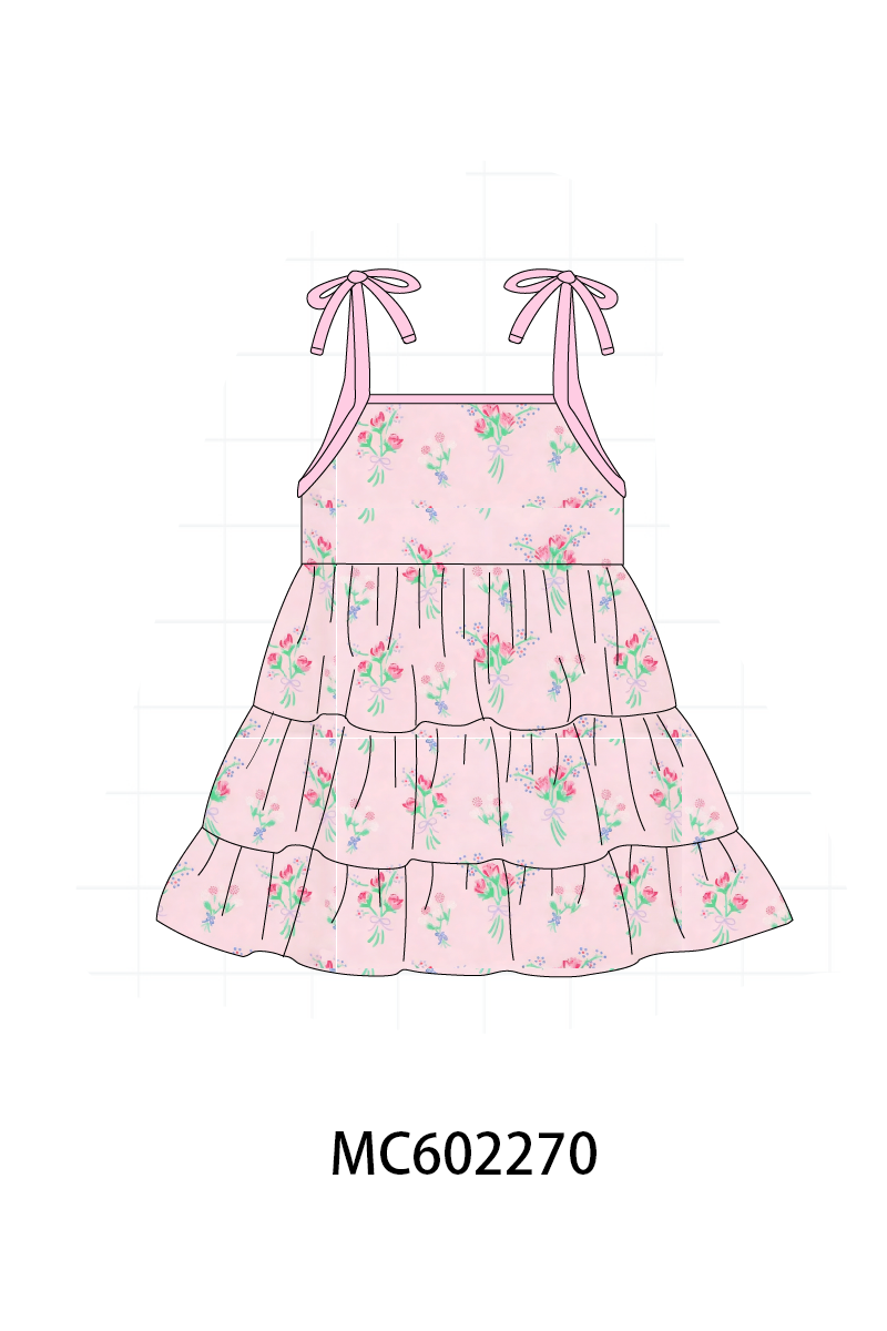 PO81 Pink floral print ruffle collection - closing 2/16 - ETA July