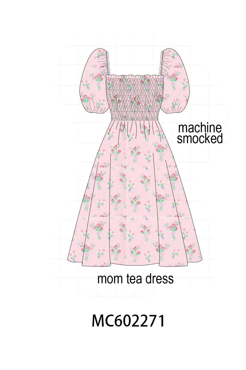 PO81 Pink floral print ruffle collection - closing 2/16 - ETA July