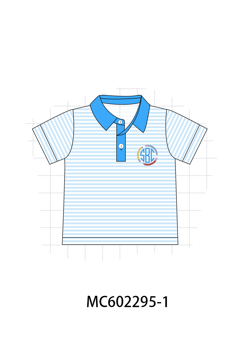 PO81 Pink&blue pencil monogram embroidery stripe collection - closing 2/16 - ETA July