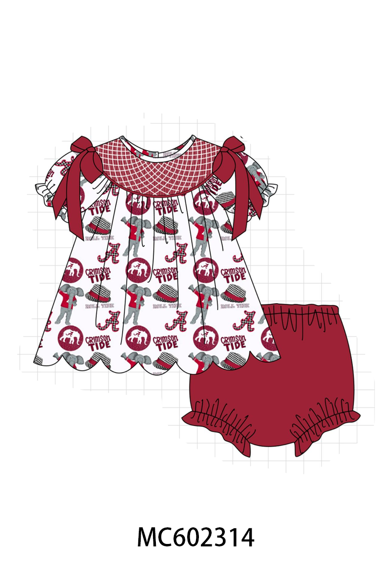 PO82 Maroon Alabama smocked collection - closing 3/2 - ETA July