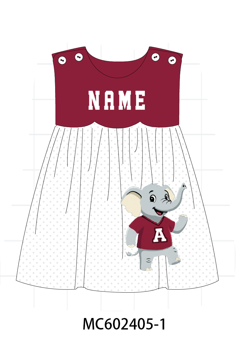 PO82 Maroon Alabama elephant monogram embroidery collection - closing 3/2 - ETA July