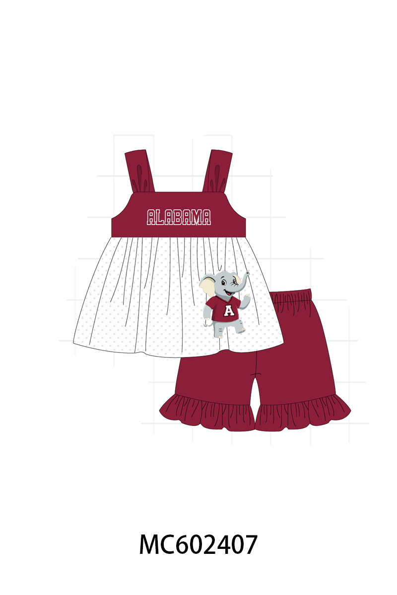 PO82 Maroon Alabama elephant embroidery collection - closing 3/2 - ETA July