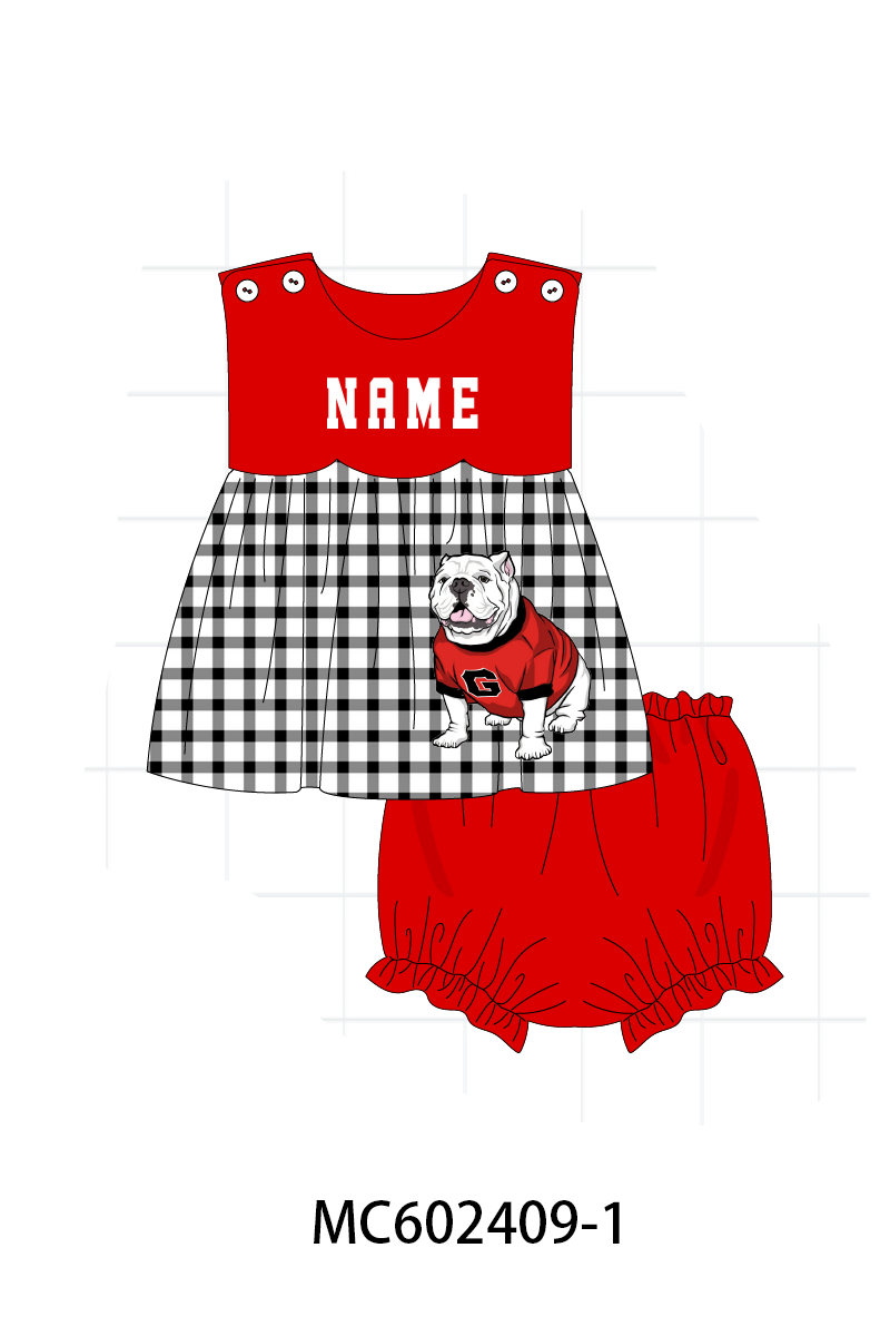 PO82 Red GEORGIA monogram embroidery collection - closing 3/2 - ETA July