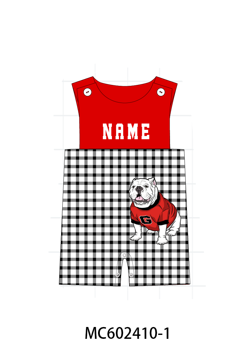 PO82 Red GEORGIA monogram embroidery collection - closing 3/2 - ETA July