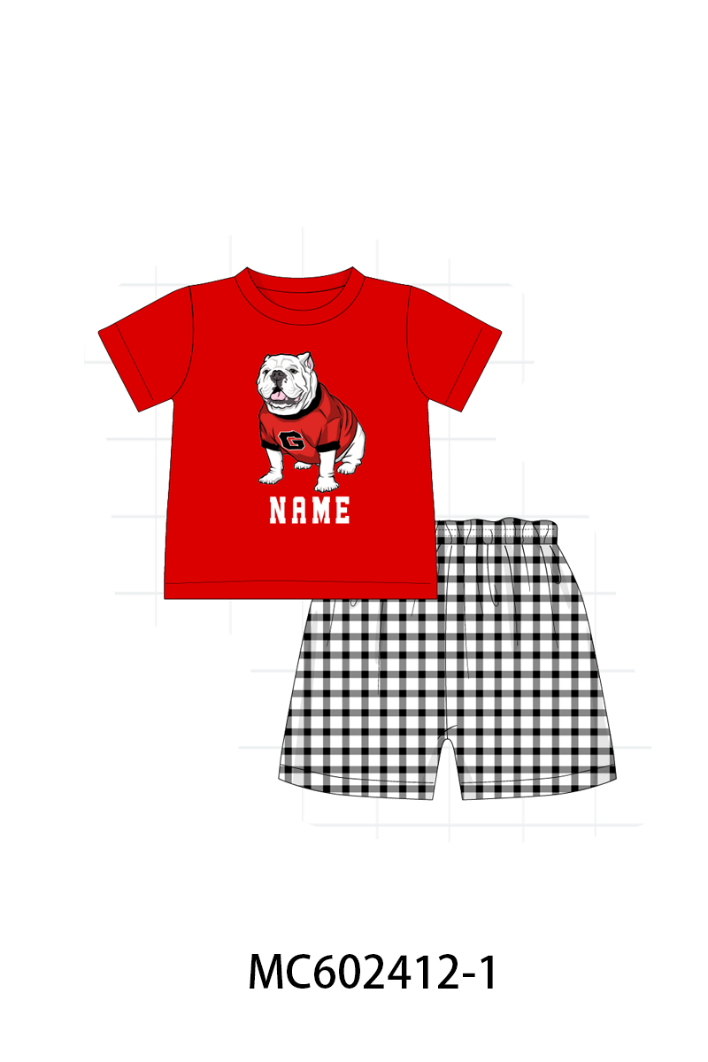 PO82 Red GEORGIA monogram embroidery collection - closing 3/2 - ETA July