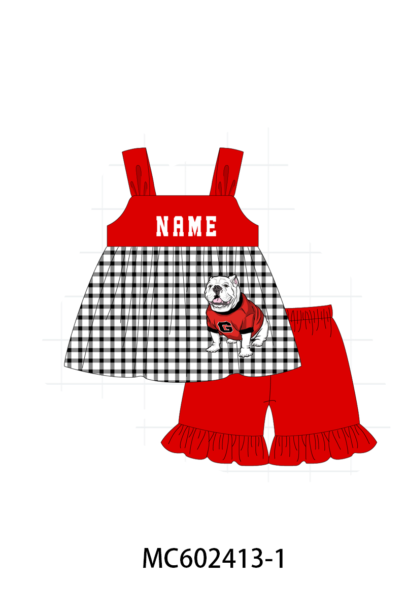 PO82 Red GEORGIA monogram embroidery collection - closing 3/2 - ETA July