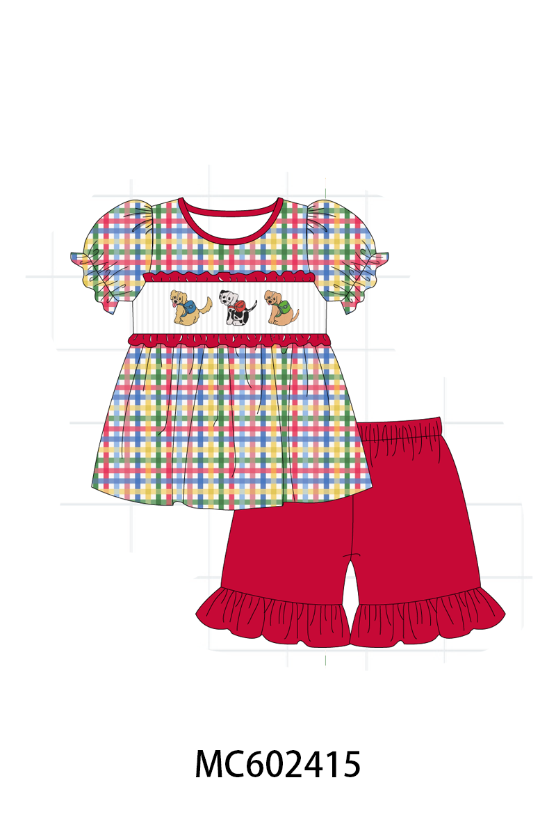 PO82 Puppy school plaid collection - closing 3/2 - ETA July