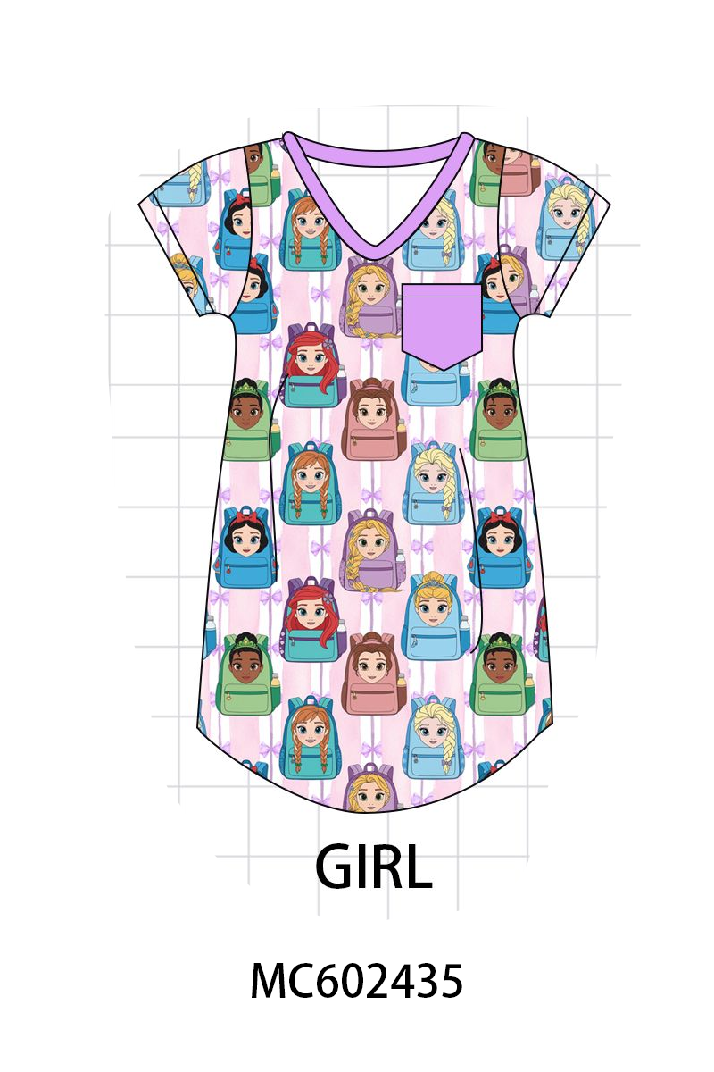 PO82 Purple princess print bamboo collection - closing 3/2 - ETA July