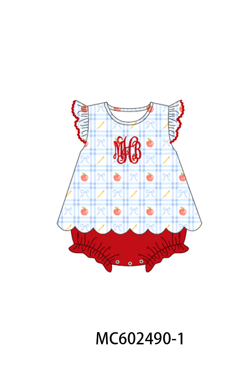 PO82 Red patriotic monogram embroidery collection - closing 3/2 - ETA July