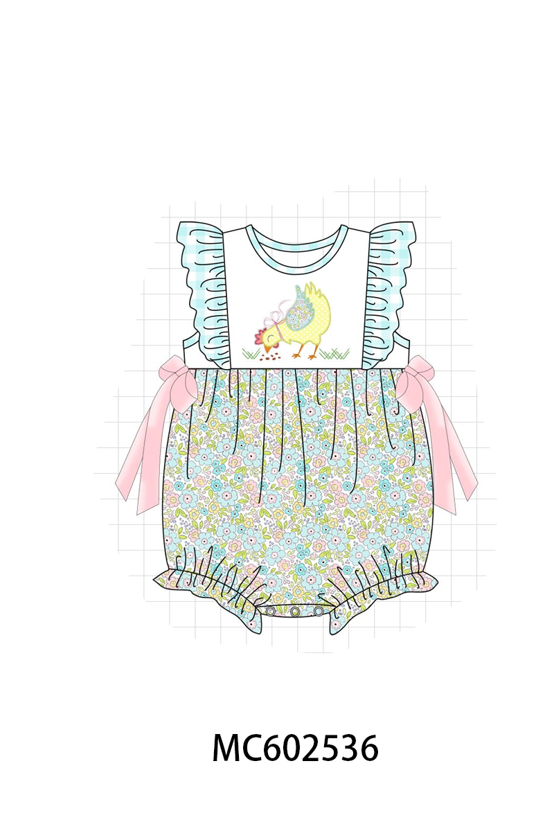 PO82 Chicken floral applique print collection - closing 3/2 - ETA July