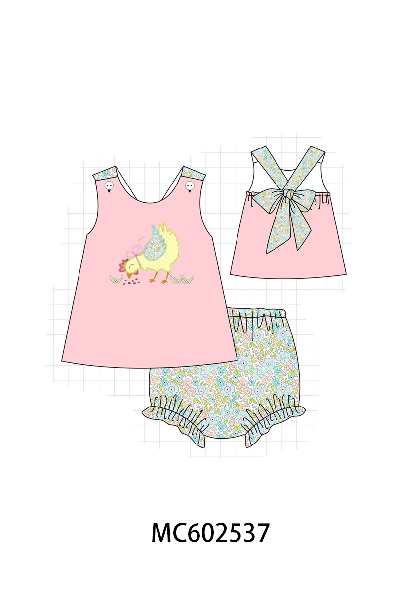 PO82 Chicken floral applique print collection - closing 3/2 - ETA July
