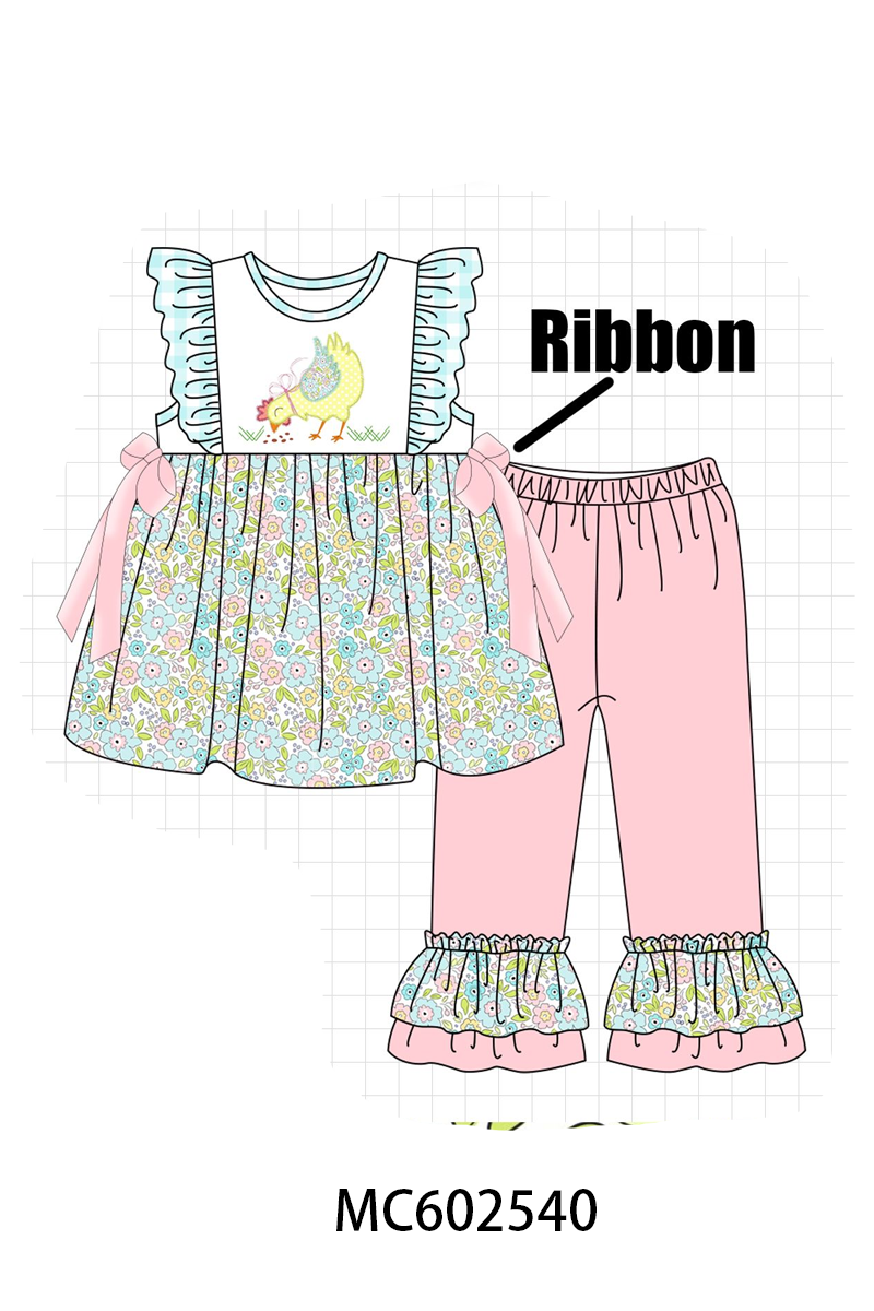 PO82 Chicken floral applique print collection - closing 3/2 - ETA July