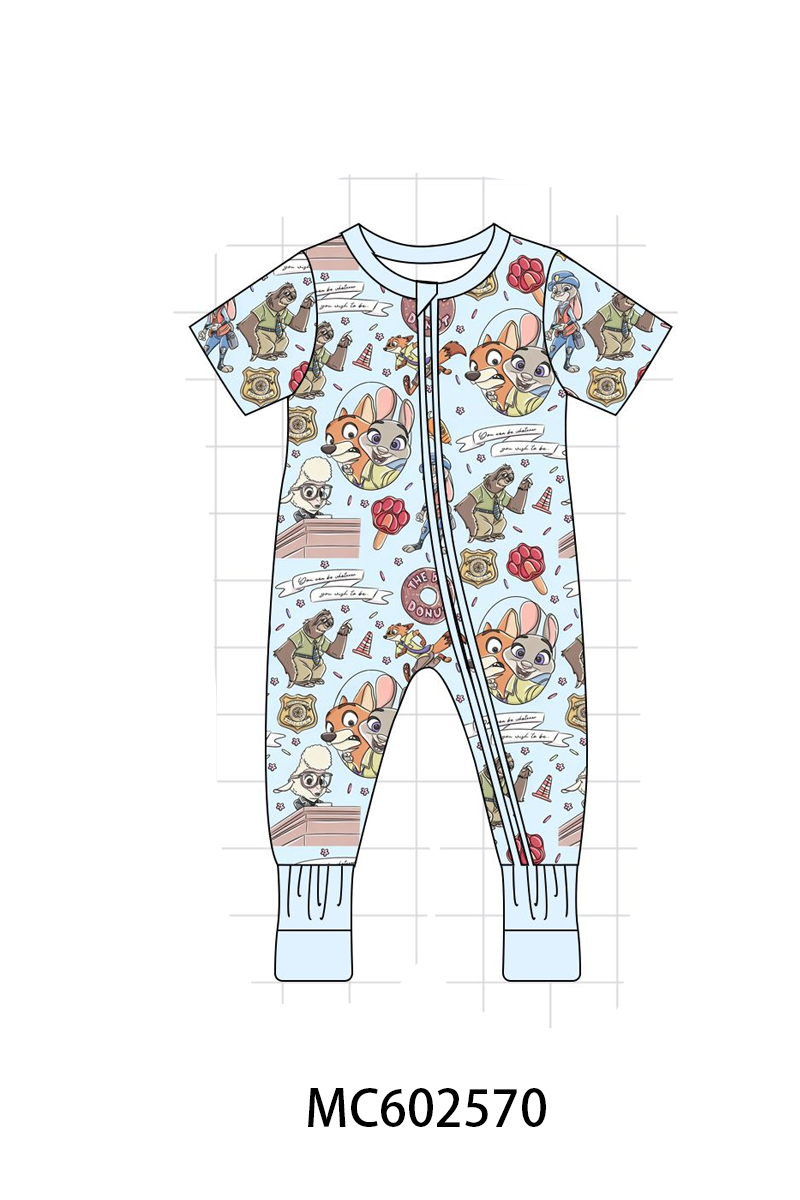 PO82 Blue character print bamboo collection - closing 3/2 - ETA July