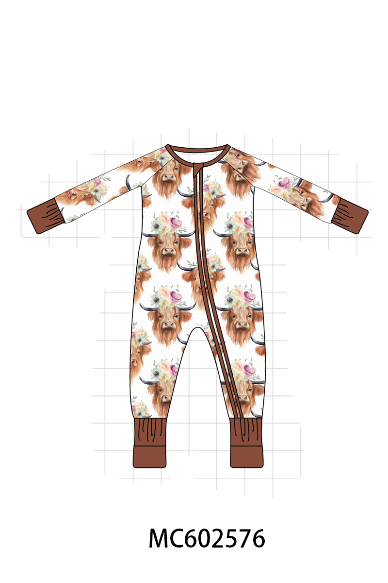 PO82 Brown cow print bamboo collection - closing 3/2 - ETA July