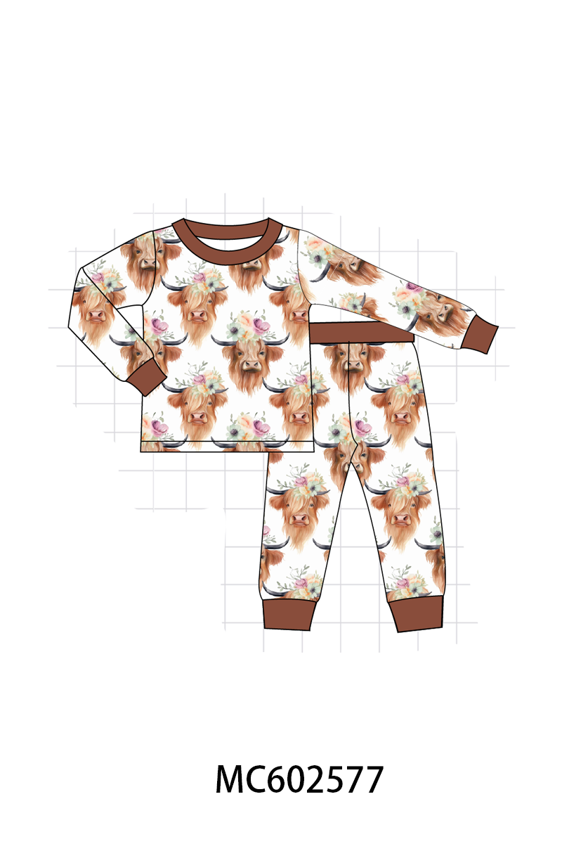 PO82 Brown cow print bamboo collection - closing 3/2 - ETA July
