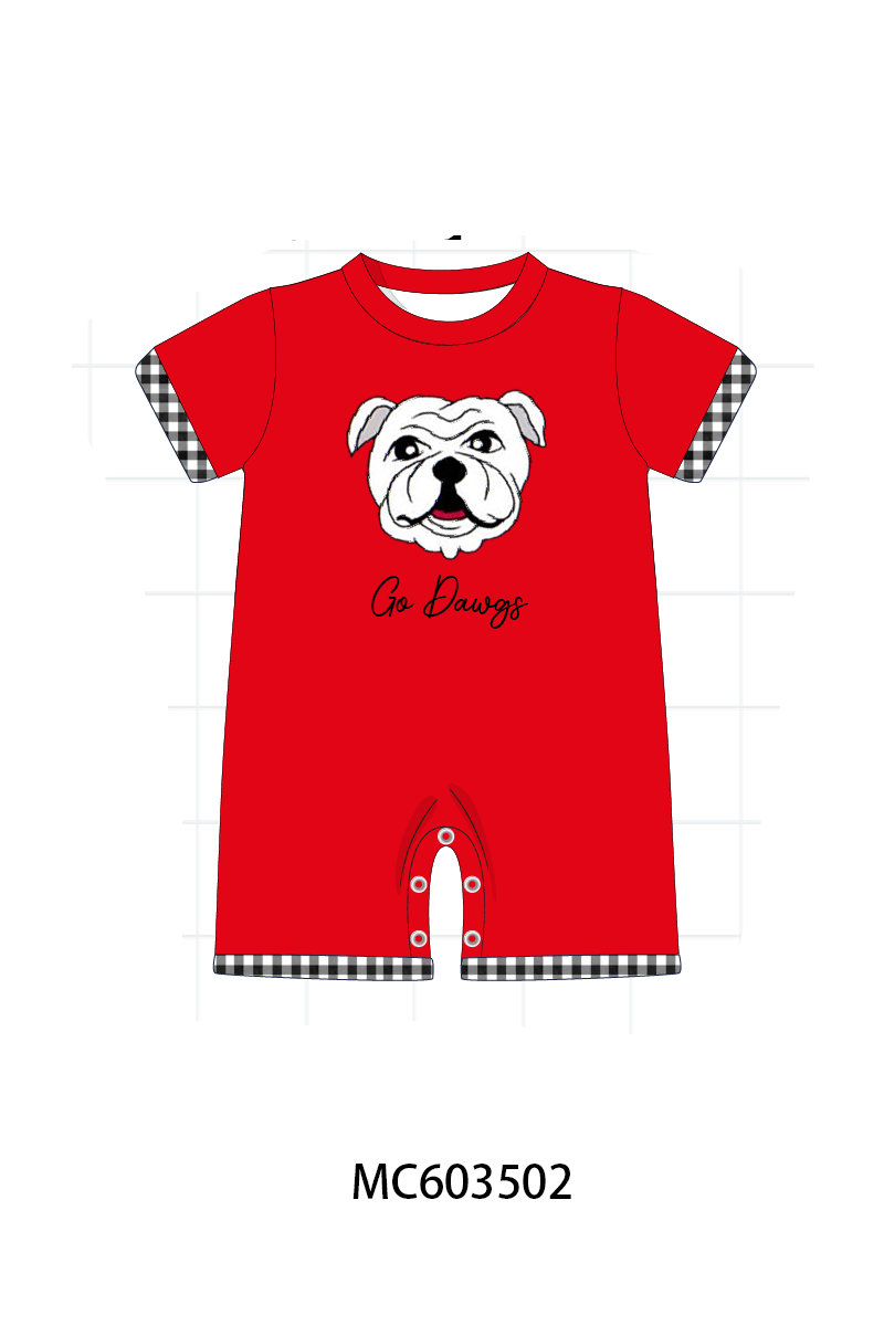 PO85 Red Georgia Go Dawgs smocked collection - ETA late august - closing 3/30