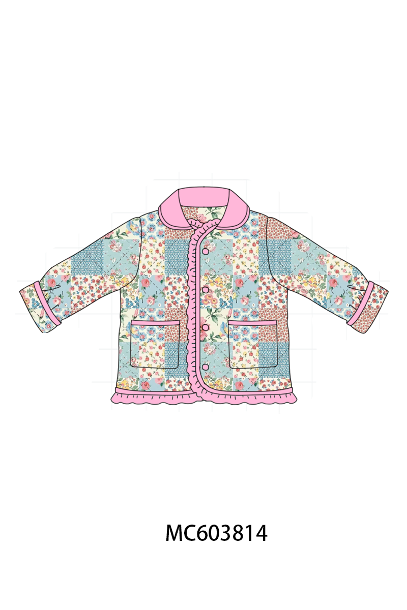 PO85 Floral patch work ruffle coat collection - ETA late august - closing 3/30