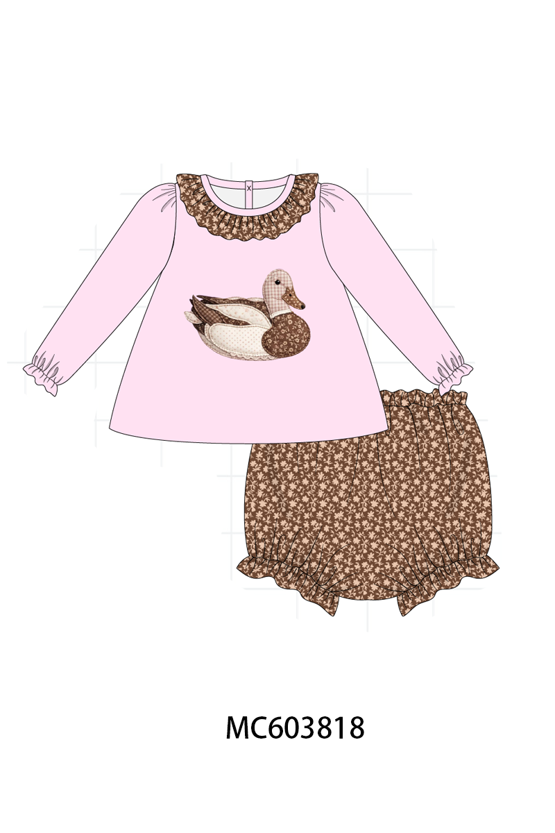 PO85 Pink&blue mallard duck applique collection - ETA late august - closing 3/30