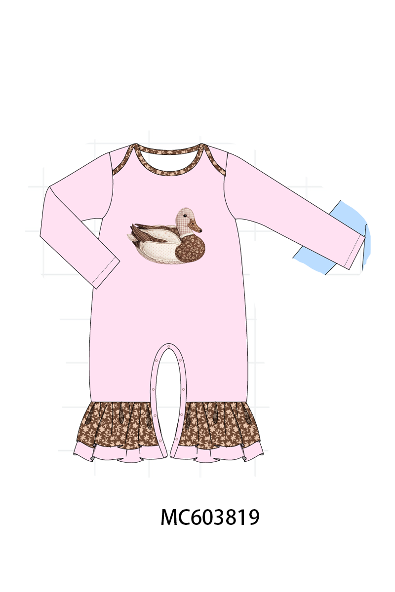 PO85 Pink&blue mallard duck applique collection - ETA late august - closing 3/30